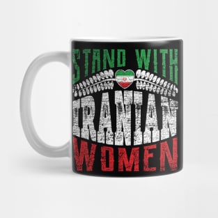 Stand with Iranian women grungy version 2 Mug